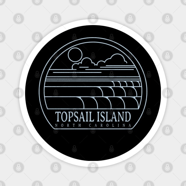 Topsail Island, NC Summertime Vacationing Magnet by Contentarama